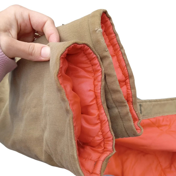 Vintage Military Parka Jacket Faux Fur Hood/Collar Men's Medium - Picture 8 of 16